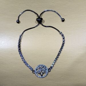 Cubic Zirconia Tree of Life Bracelet